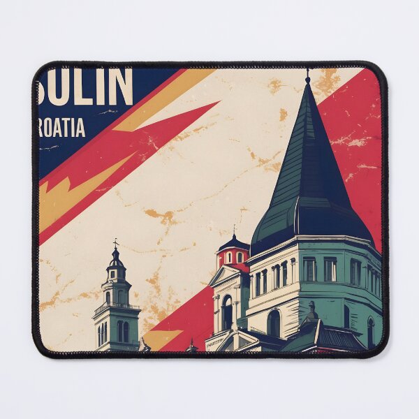 Item preview, Solin Croatia 1950s Vintage Travel Tourism designed and sold by TravelersGems.