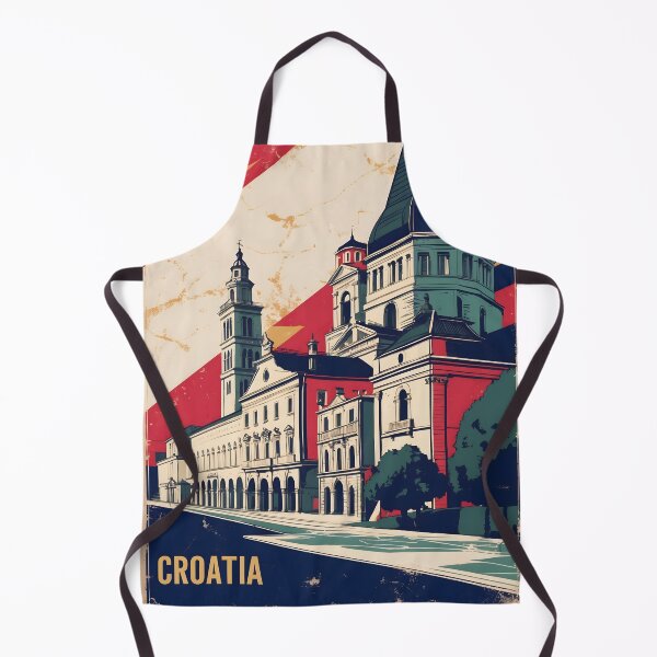 Item preview, Solin Croatia 1950s Vintage Travel Tourism designed and sold by TravelersGems.