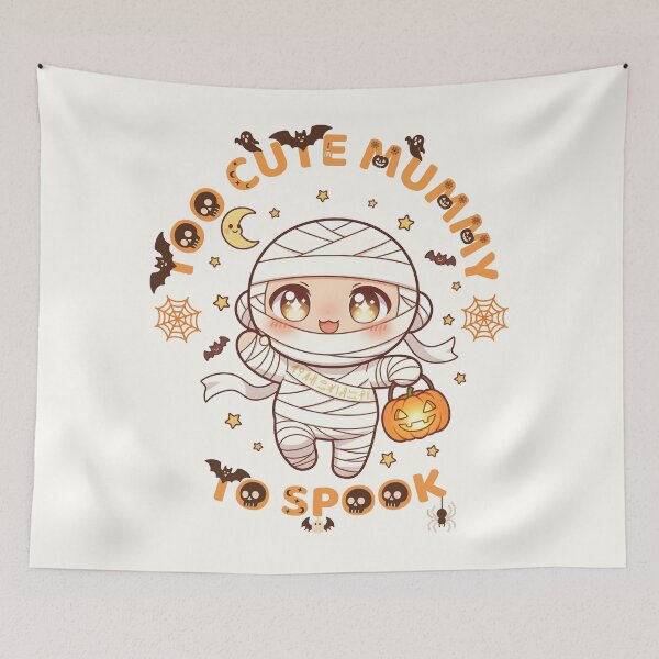 Item preview, Cute Kawaii Mummy – Too Cute to Spook Halloween Design designed and sold by DaVinciFeather.