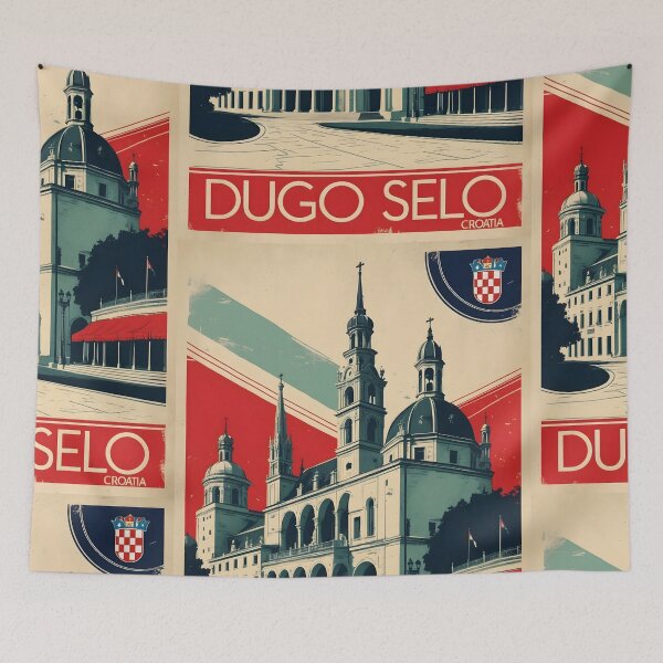 Item preview, Dugo Selo Croatia 1950s Vintage Travel Tourism designed and sold by TravelersGems.
