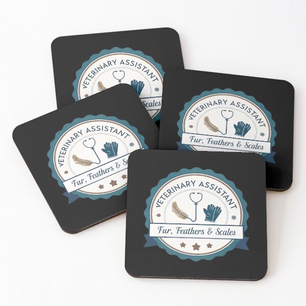 Item preview, Veterinary Assistant Classic Badge – Fur, Feathers & Scales Emblem Design designed and sold by VividOrganica.