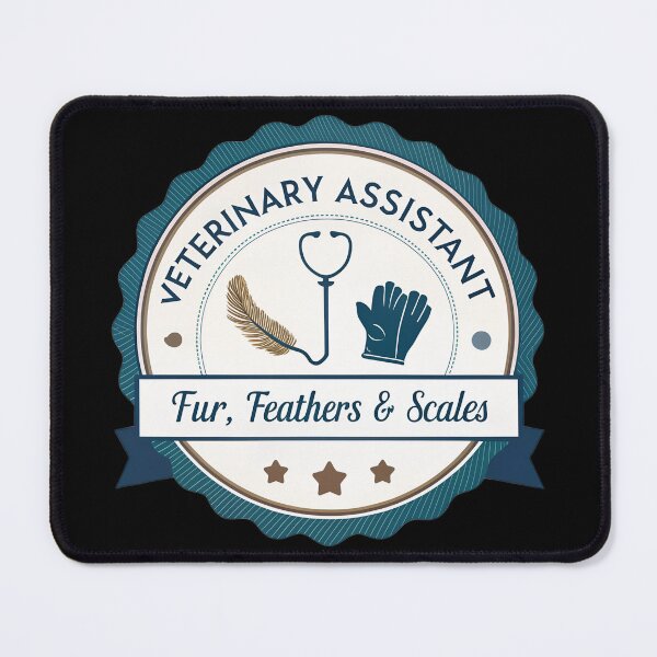 Item preview, Veterinary Assistant Classic Badge – Fur, Feathers & Scales Emblem Design designed and sold by VividOrganica.