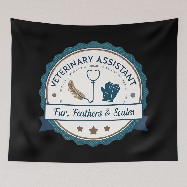 Item preview, Veterinary Assistant Classic Badge – Fur, Feathers & Scales Emblem Design designed and sold by VividOrganica.