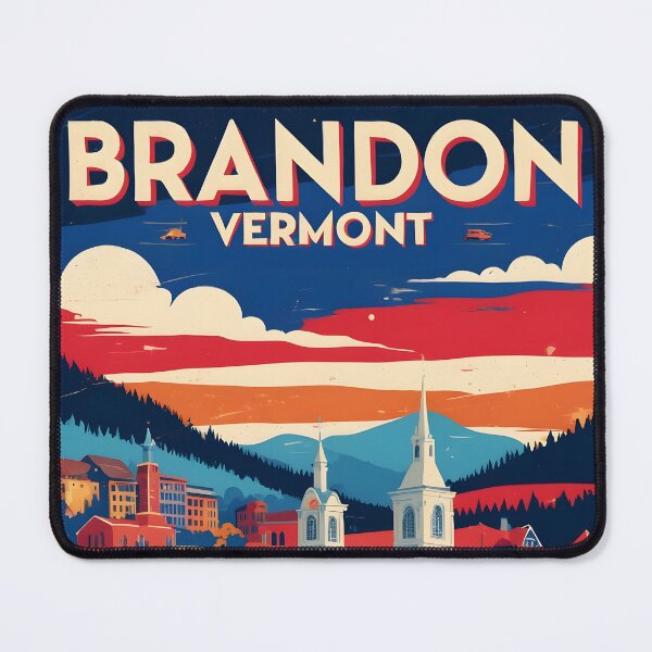 Item preview, Brandon Vermont 1950s USA Vintage Travel Tourism designed and sold by TravelersGems.