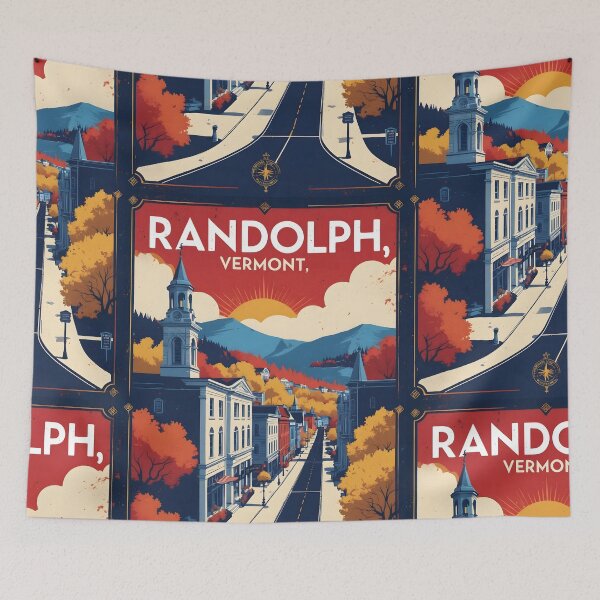 Item preview, Randolph Vermont 1950s USA Vintage Travel Tourism designed and sold by TravelersGems.