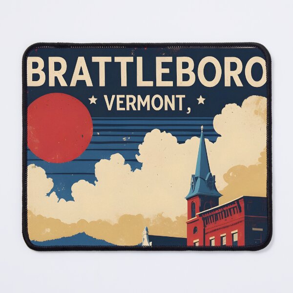 Item preview, Brattleboro Vermont 1950s USA Vintage Travel Tourism designed and sold by TravelersGems.