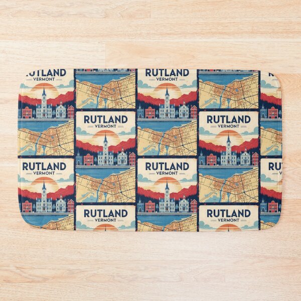 Item preview, Rutland Vermont 1950s USA Vintage Travel Tourism designed and sold by TravelersGems.