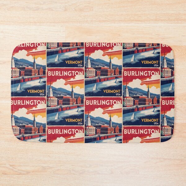 Item preview, Burlington Vermont 1950s USA Vintage Travel Tourism designed and sold by TravelersGems.