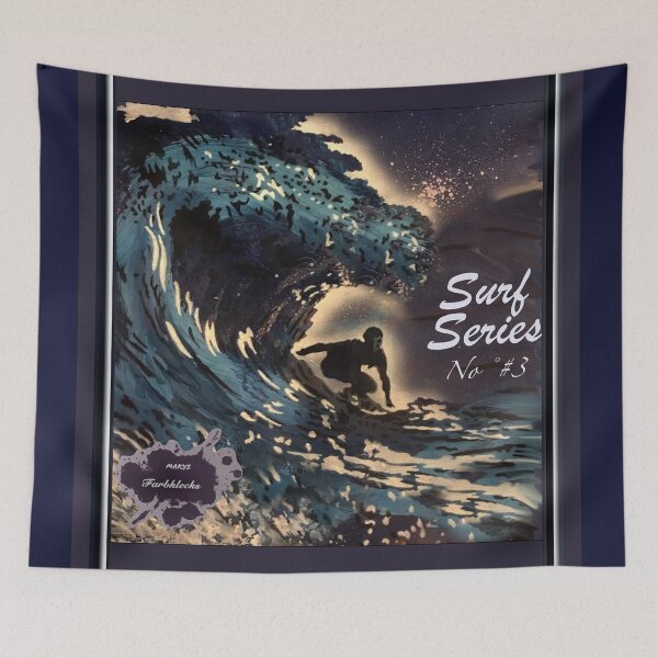 Item preview, Portrait of a surfer designed and sold by marysfarbklecks.