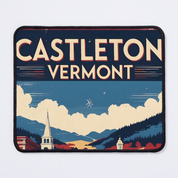 Item preview, Castleton Vermont 1950s USA Vintage Travel Tourism designed and sold by TravelersGems.