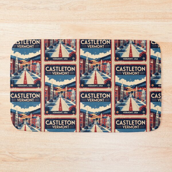 Item preview, Castleton Vermont 1950s USA Vintage Travel Tourism designed and sold by TravelersGems.