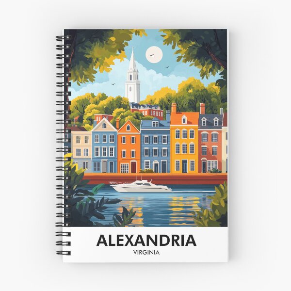 Artikelvorschau, Alexandria Virginia Retro Reisedruck entworfen und verkauft von HomeLivingCo.