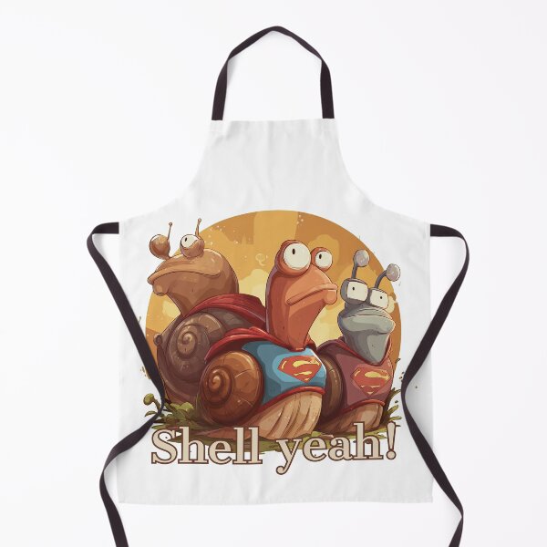 Item preview, Superhero Snails with Shell Yeah Slogan designed and sold by Inkspaced.