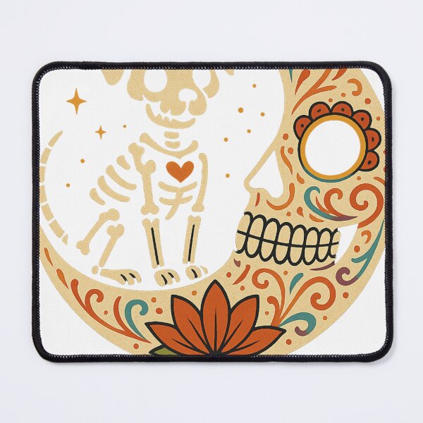 Item preview, Sugar Skull moon dog designed and sold by DigitalMaestro.