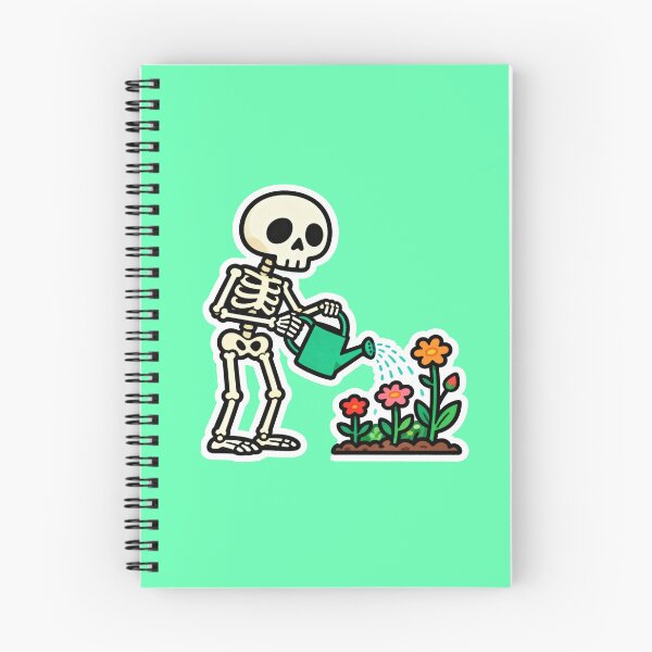 Item preview, skeleton planting flower designed and sold by Woof-Ding-Store.