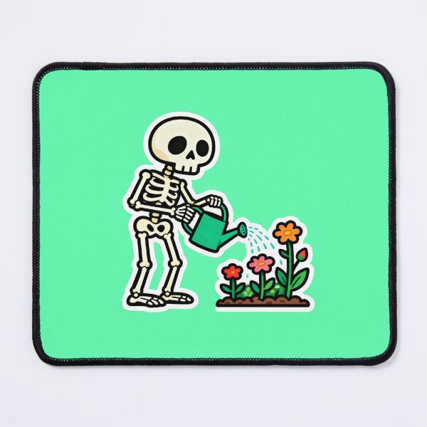 Item preview, skeleton planting flower designed and sold by Woof-Ding-Store.