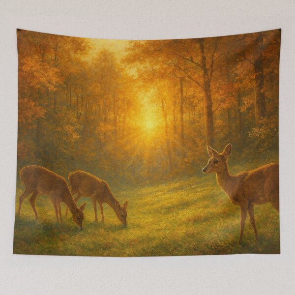 Item preview, Autumn light over a peaceful clearing designed and sold by Sigtrix.