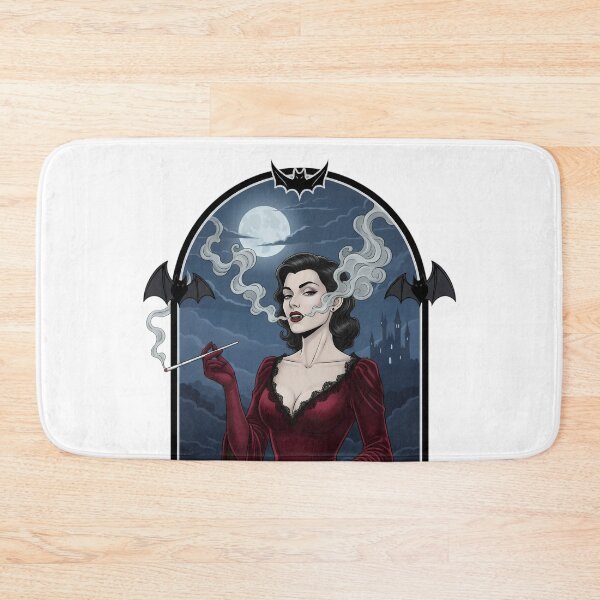 Item preview, Vampire Vixens Puff – Seductive Gothic Beauty in Moonlit Castle. designed and sold by Spark2Seduction.