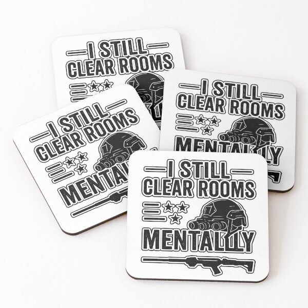 Item preview, I Still Clear Rooms Mentally – Tactical PTSD Veteran Shirt designed and sold by getpressedshirt.