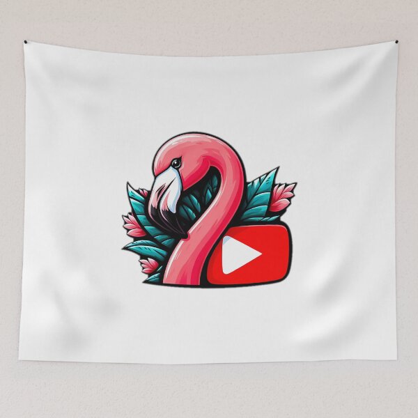 Item preview, flamingo youtube designed and sold by NCNGDESIGN.