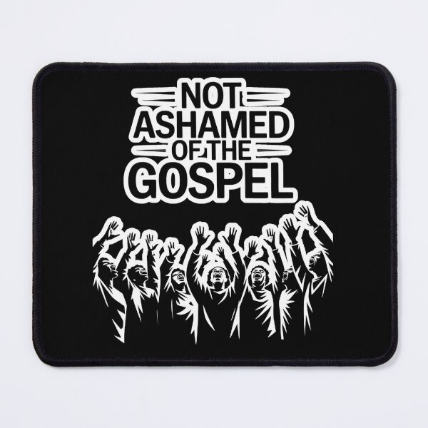 Item preview, Not Ashamed of The Gospel – Black and White Worship Choir Design designed and sold by Ania_BM.