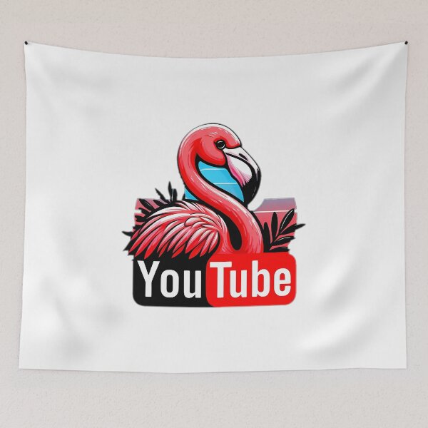 Item preview, flamingo youtube designed and sold by NCNGDESIGN.
