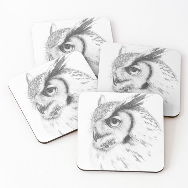 Item preview, Owl Pencil Sketch designed and sold by Leon Woods Pencil Art.