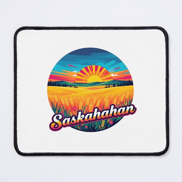 Item preview, Saskatchewan Prairie Sunrise Retro Design designed and sold by Paper Drip.