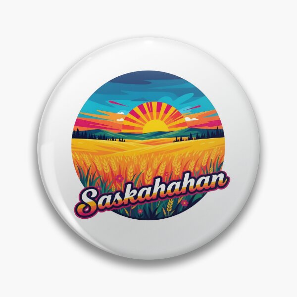 Item preview, Saskatchewan Prairie Sunrise Retro Design designed and sold by Paper Drip.