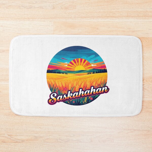 Item preview, Saskatchewan Prairie Sunrise Retro Design designed and sold by Paper Drip.
