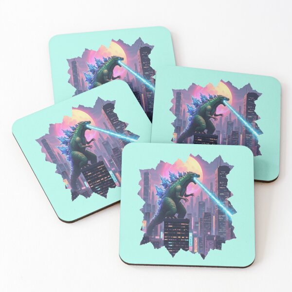 Item preview, Neon Thunder Lizard in the City designed and sold by INNERSELFART.