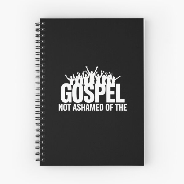 Item preview, ospel – Not Ashamed of The Gospel Black and White Worship Design designed and sold by Ania_BM.