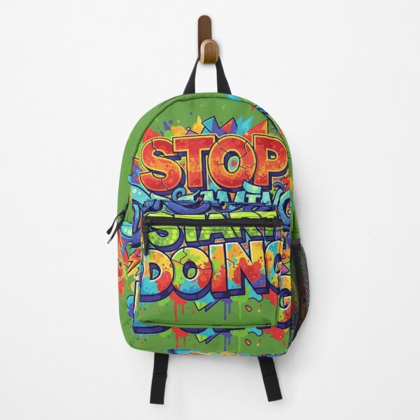 Item preview, Stop Dreaming . Start Doing – Vibrant Motivational Graffiti Typography designed and sold by SaicoGN.