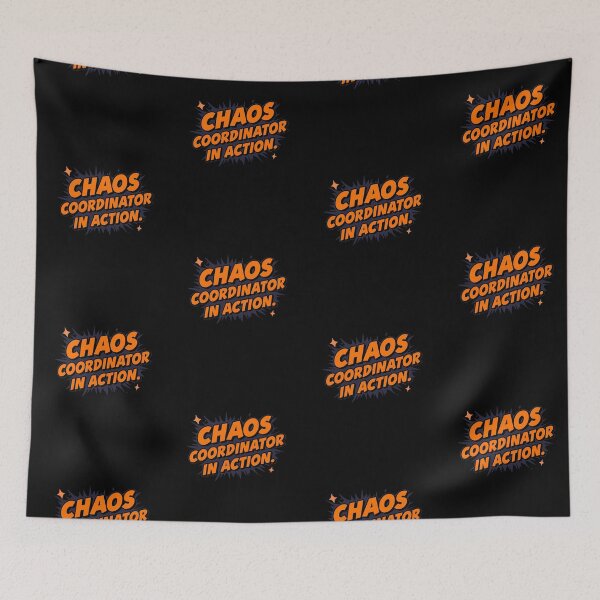 Item preview, “Chaos Coordinator in Action – Funny Sarcastic Quote T-Shirt & Sticker Design” designed and sold by La Velmoréa.