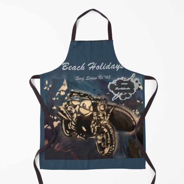 Item preview, Portrait of a motorcycle with a surfboard designed and sold by marysfarbklecks.