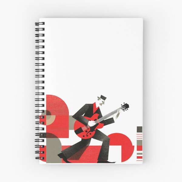 Item preview, Modern Constructivist Retro Guitarist Art designed and sold by TheColorKey.
