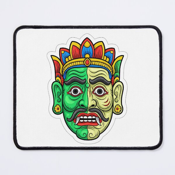 Item preview, Kora Sanniya Paralysis Mask Sticker - Sri Lankan Healing Art designed and sold by bloomling.
