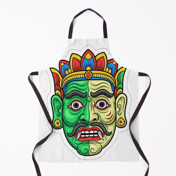 Item preview, Kora Sanniya Paralysis Mask Sticker - Sri Lankan Healing Art designed and sold by bloomling.