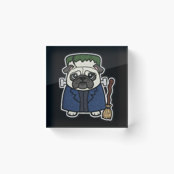 Item preview, Halloween Pug Frankenstein Costume Cute Spooky Dog Trick or Treat Pumpkin designed and sold by ArtDesignTp.