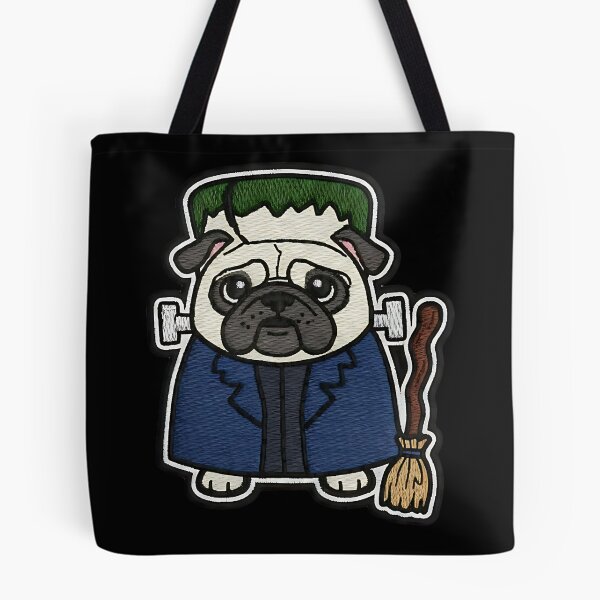 Item preview, Halloween Pug Frankenstein Costume Cute Spooky Dog Trick or Treat Pumpkin designed and sold by ArtDesignTp.