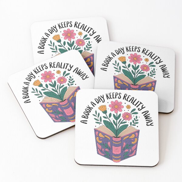 Item preview, A Book a Day Keeps Reality Away designed and sold by Authentic-Merch.