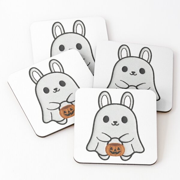 Item preview, Halloween Bunny Ghost Costume Cute Spooky Rabbit Trick or Treat Pumpkin designed and sold by ArtDesignTp.