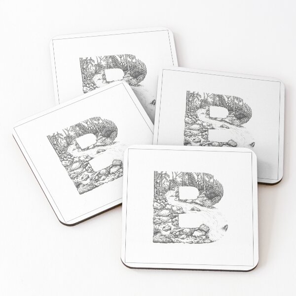 Item preview, Ink-Drawn Alphabet - Letter B designed and sold by This Inkling.