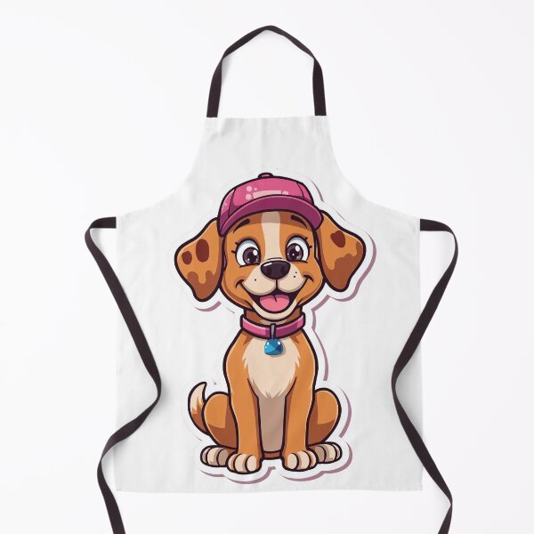 Item preview, Cute Smiling Puppy Sticker – Cartoon Dog with Pink Cap designed and sold by ArtivaNest.