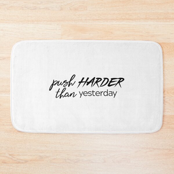 Item preview, Push Harder Than Yesterday – Gym Motivation Typography Design for Fitness Lovers & Athletes designed and sold by FOREVER Motivated.