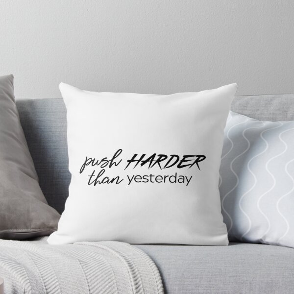 Item preview, Push Harder Than Yesterday – Gym Motivation Typography Design for Fitness Lovers & Athletes designed and sold by FOREVER Motivated.