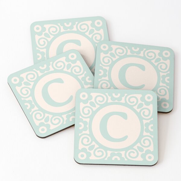 Item preview, LETTER BLOCK MINT - C designed and sold by purplepixel.