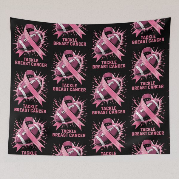 Item preview, October Football Tackle Breast Cancer Awareness Men Women, Tackle Breast Cancer Football Awareness Tee designed and sold by BLZART.
