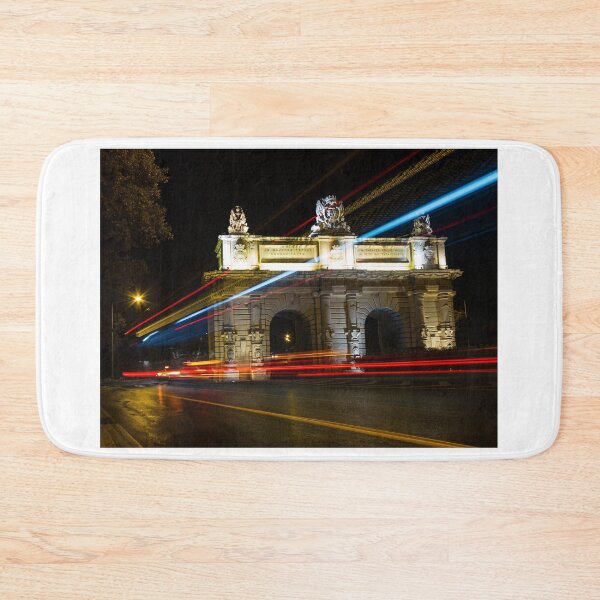 Item preview, Nighttime Arch Monument With Dynamic Light Trails Across The Street, Bombs Gate designed and sold by Nmallia.