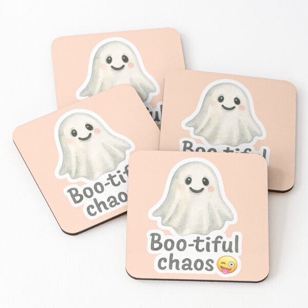 Item preview, Boo-tiful Chaos — Funny Cute Ghost Watercolor designed and sold by GusiaTreasures.